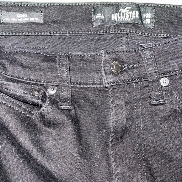 Hollister skinny black ripped jeans - Picture 7 of 7